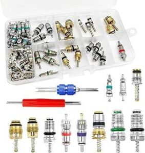 Kit de Núcleos de Válvula A/C 102 Peças (R12/R134a): Vale a Pena para Seu Carro?