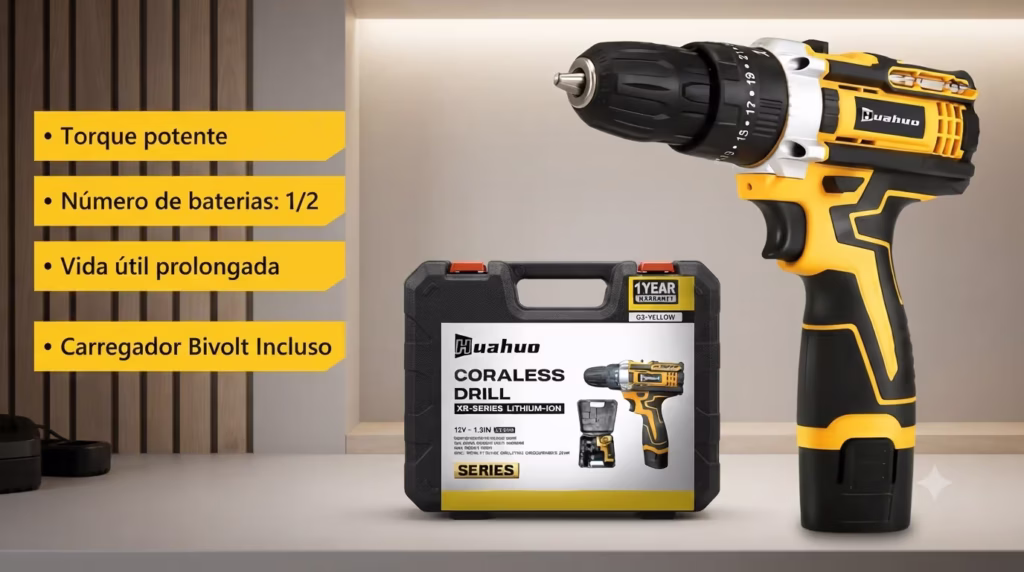 Parafusadeira Furadeira 12V 550W Kit Completo: A Melhor Opção Custo-Benefício em 2026?