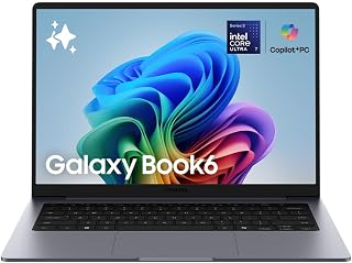 Samsung Galaxy Book6 Tela IPS de 16" WUXGA, Intel® Core™ Ultra 5 325 com NPU de 47 TOPS, 16GB, 512GB SSD, Intel® Graphics, Galaxy AI, Windows 11 Home, 1.74 kg*