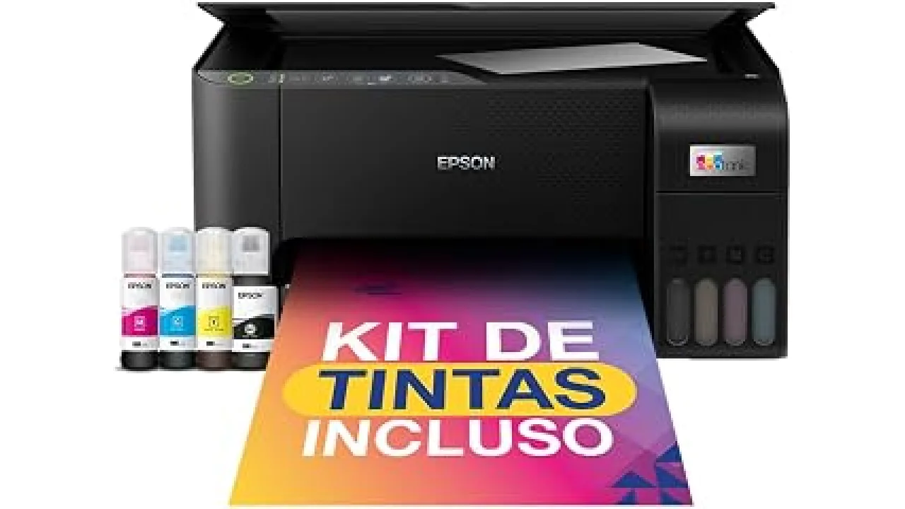 Impressora Multifuncional Epson Ecotank L3250 Jato de Tinta Colorida Wi-Fi Bivolt