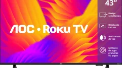Smart TV AOC 43 polegadas 43S5155  Roku TV: Vale a Pena em 2026?